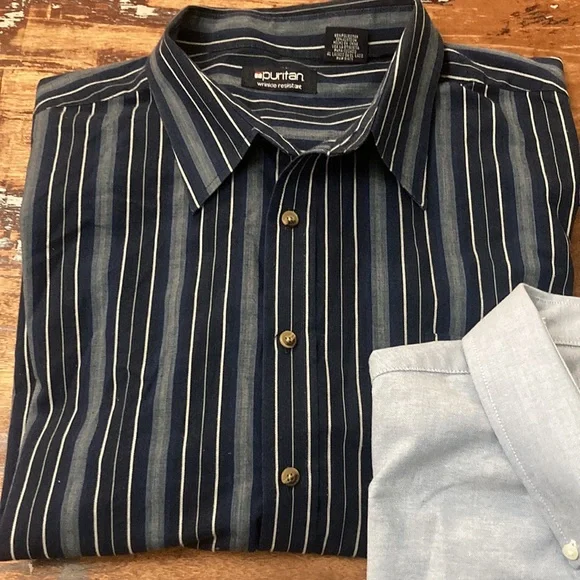 Two EUC Puritan Wrinkle Resistant Button Down Shirts - Picture 2 of 8